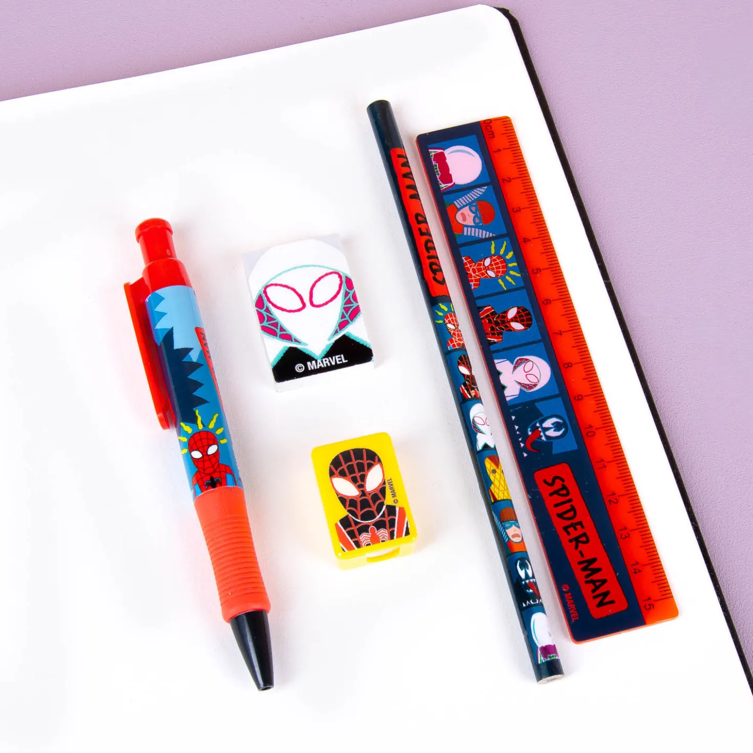 Spiderman schoolset (set van 5)