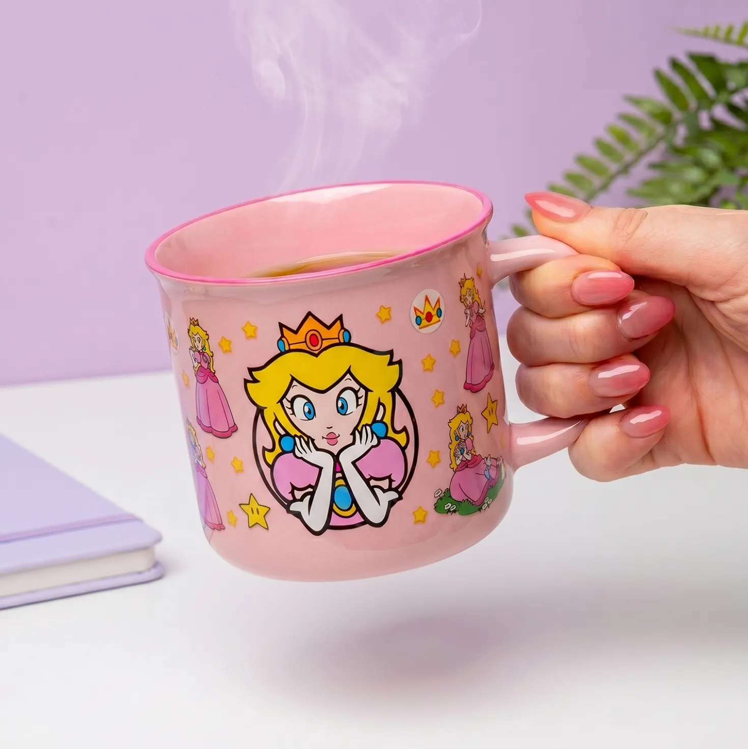 Super Mario Princess Peach warmtegevoelige mok