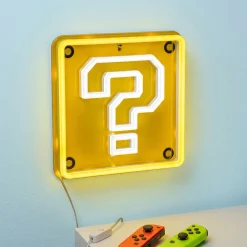 Super Mario Question Block neon muurlamp