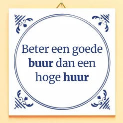 Tegeltje Beter een goede buur
