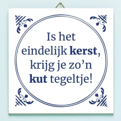 Tegeltje Is het eindelijk kerst