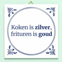 Tegeltje Koken is zilver