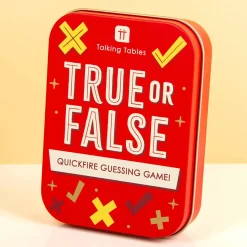 True or False in een blikje