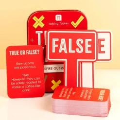 True or False in een blikje