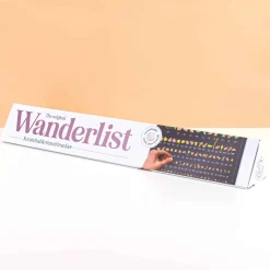 Wanderlist landenposter met krasfolie