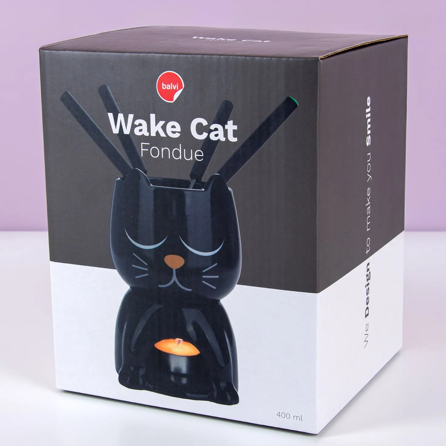 Warmtegevoelige kat fondueset