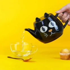 Warmtegevoelige kat theepot
