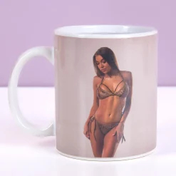 Warmtegevoelige mok met stripper