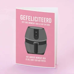 Wenskaart Blij met een Air Fryer