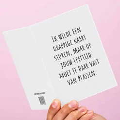 Wenskaart Een grappige kaart
