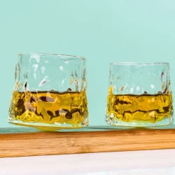 Whiskey on the rocks glazen (set van 2)