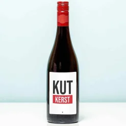 Wijnfles Kut Kerst