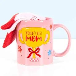 World’s Best Mom sokken en mok cadeauset