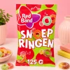 Zakje Red Band Zure snoepringen (125 gram)