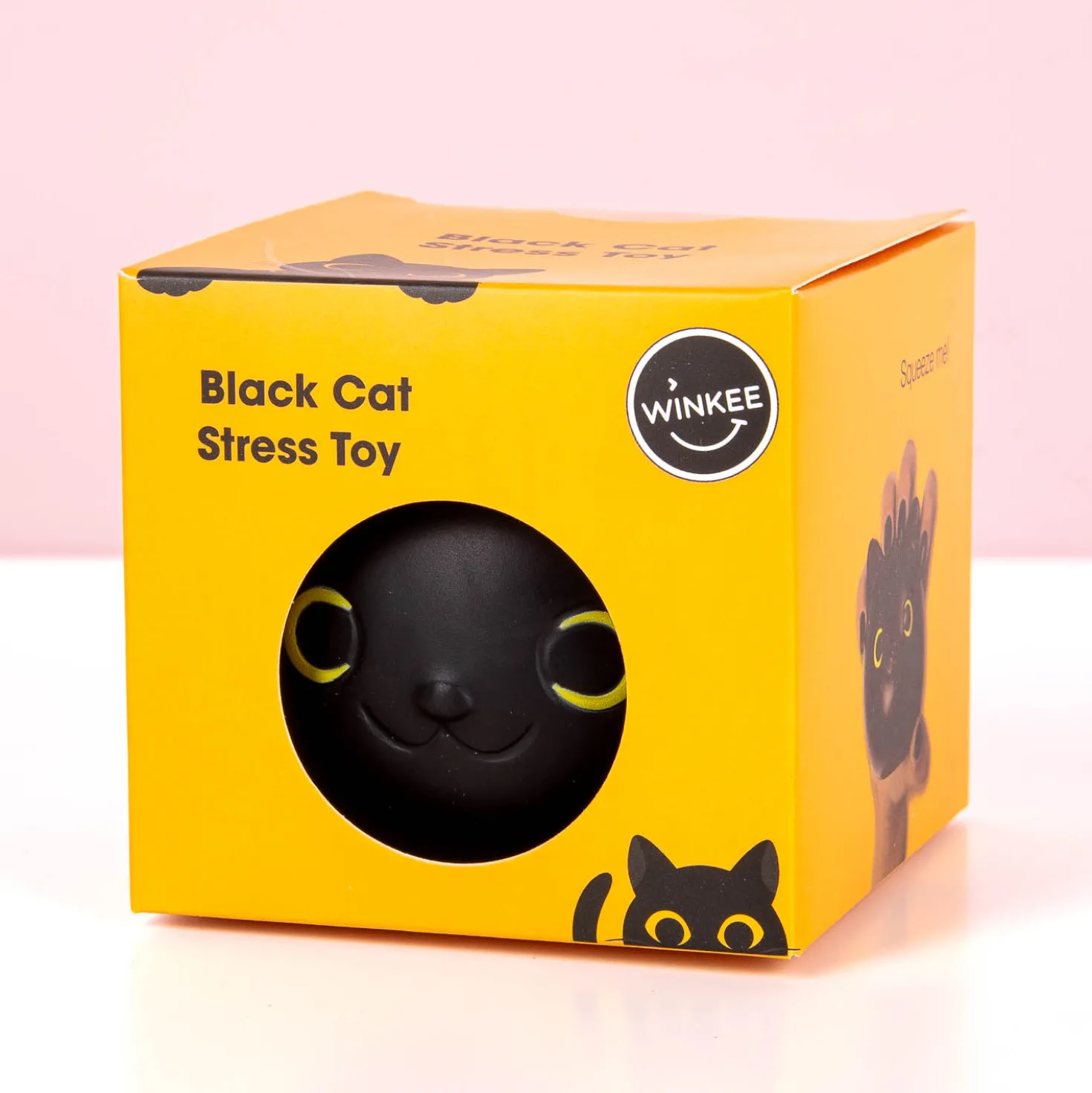 Zwarte kat stressbal